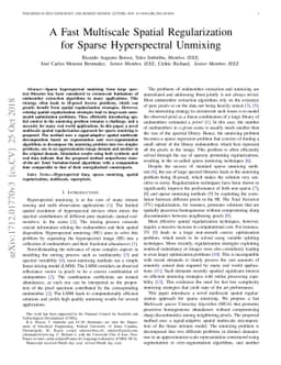 Tech Report: A Fast Multiscale Spatial Regularization for Sparse
  Hyperspectral Unmixing