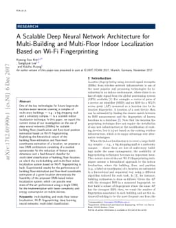 A Scalable Deep Neural Network Architecture for Multi-Building and
  Multi-Floor Indoor Localization Based on Wi-Fi Fingerprinting