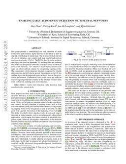 Enabling Early Audio Event Detection with Neural Networks