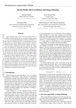 On the Duality Between Retinex and Image Dehazing