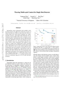 Weaving Multi-scale Context for Single Shot Detector