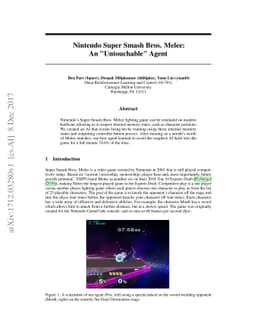 Nintendo Super Smash Bros. Melee: An "Untouchable" Agent