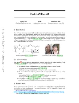 CycleGAN Face-off