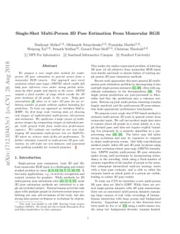 Single-Shot Multi-Person 3D Pose Estimation From Monocular RGB