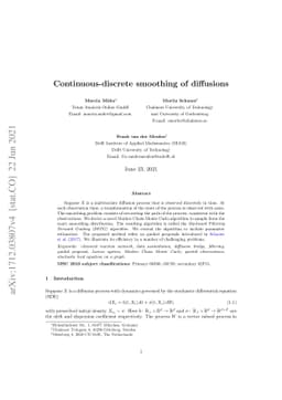 Continuous-discrete smoothing of diffusions