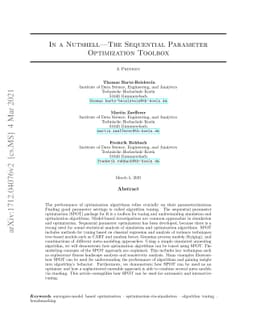In a Nutshell -- The Sequential Parameter Optimization Toolbox