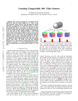 Learning Compressible 360° Video Isomers