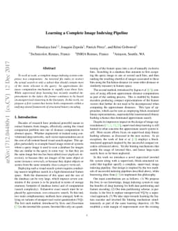 Learning a Complete Image Indexing Pipeline