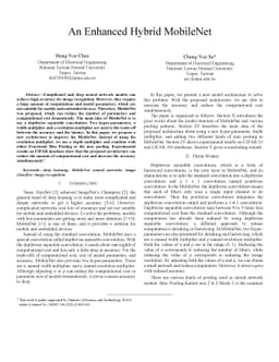 An Enhanced Hybrid MobileNet