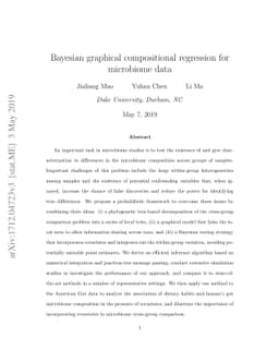 Bayesian graphical compositional regression for microbiome data