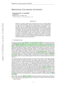 Monotonic Chunkwise Attention