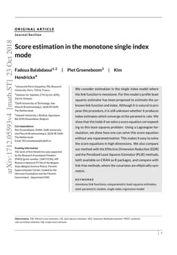 Score estimation in the monotone single index model