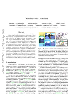 Semantic Visual Localization