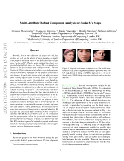 Multi-Attribute Robust Component Analysis for Facial UV Maps