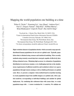 Mapping the world population one building at a time