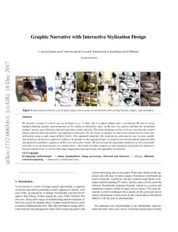 Graphic Narrative with Interactive Stylization Design