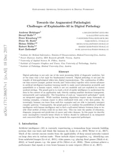 Towards the Augmented Pathologist: Challenges of Explainable-AI in
  Digital Pathology