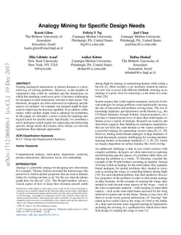 Analogy Mining for Specific Design Needs