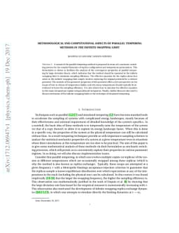 Methodological and computational aspects of parallel tempering methods
  in the infinite swapping limit