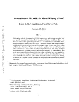 Nonparametric MANOVA in Mann-Whitney effects