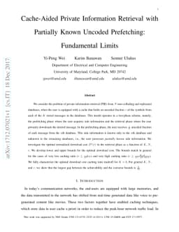 Cache-Aided Private Information Retrieval with Partially Known Uncoded
  Prefetching: Fundamental Limits
