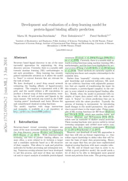 Development and evaluation of a deep learning model for protein-ligand
  binding affinity prediction