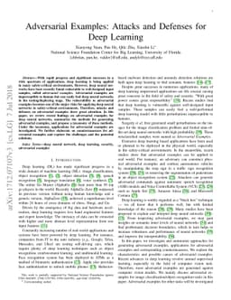 Adversarial Examples: Attacks and Defenses for Deep Learning