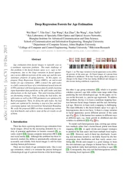 Deep Regression Forests for Age Estimation