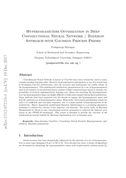 Hyperparameters Optimization in Deep Convolutional Neural Network /
  Bayesian Approach with Gaussian Process Prior