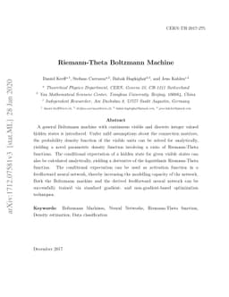 Riemann-Theta Boltzmann Machine