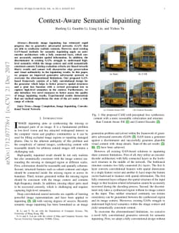 Context-Aware Semantic Inpainting