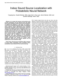 Indoor Sound Source Localization with Probabilistic Neural Network