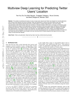 Multiview Deep Learning for Predicting Twitter Users' Location
