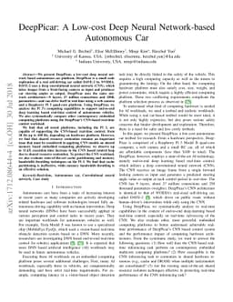 DeepPicar: A Low-cost Deep Neural Network-based Autonomous Car