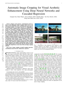 Automatic Image Cropping for Visual Aesthetic Enhancement Using Deep
  Neural Networks and Cascaded Regression