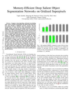 Memory-Efficient Deep Salient Object Segmentation Networks on Gridized
  Superpixels