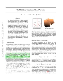 The Multilinear Structure of ReLU Networks