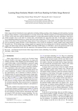 Learning Deep Similarity Models with Focus Ranking for Fabric Image
  Retrieval