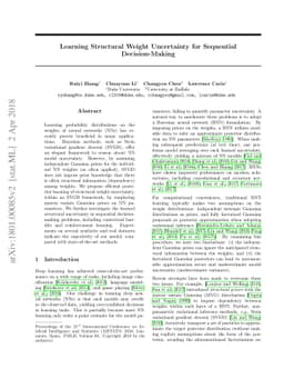Learning Structural Weight Uncertainty for Sequential Decision-Making