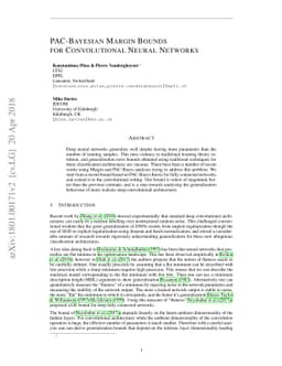 PAC-Bayesian Margin Bounds for Convolutional Neural Networks