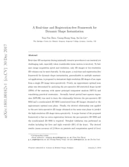 A Real-time and Registration-free Framework for Dynamic Shape
  Instantiation