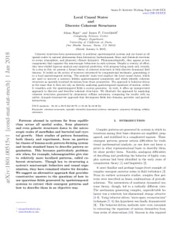 Local Causal States and Discrete Coherent Structures