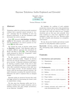 Bayesian Tabulation Audits: Explained and Extended
