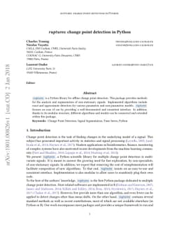 ruptures: change point detection in Python
