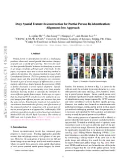 Deep Spatial Feature Reconstruction for Partial Person
  Re-identification: Alignment-Free Approach