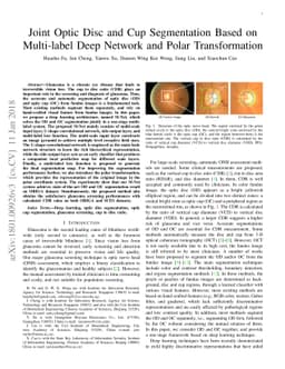 Joint Optic Disc and Cup Segmentation Based on Multi-label Deep Network
  and Polar Transformation