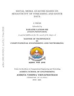 Social Media Analysis based on Semanticity of Streaming and Batch Data