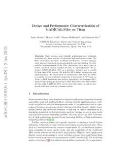 Design and Performance Characterization of RADICAL-Pilot on Titan