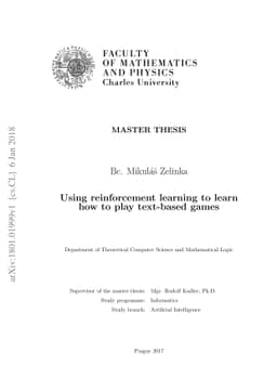 Using reinforcement learning to learn how to play text-based games