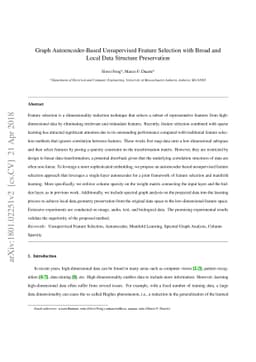 Graph Autoencoder-Based Unsupervised Feature Selection with Broad and
  Local Data Structure Preservation